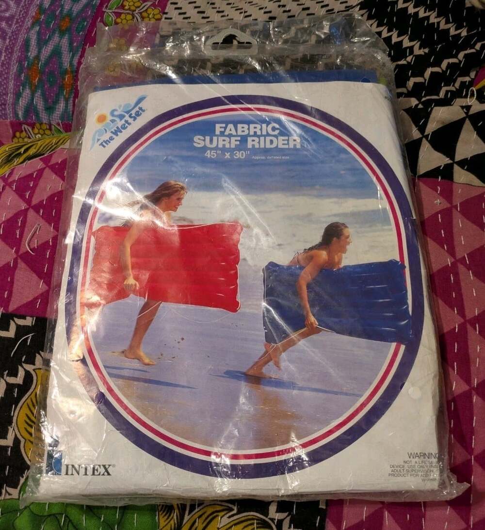 1994 INTEX WET SET Fabric Surf Rider Blue 45x30 59190 New Sealed